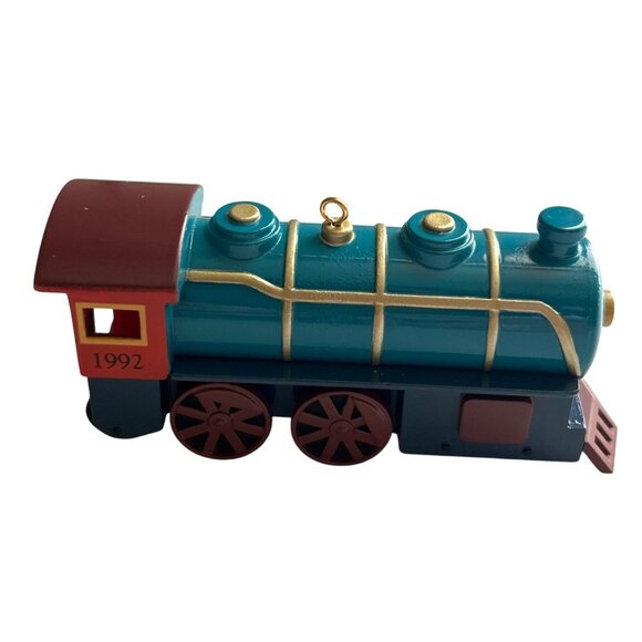 Hallmark Keepsake Metal Christmas Train Ornaments 1992 Set Of 3 (of 4) With Box - Picture 9 of 11